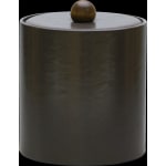 Glamour Line 3 Quart Round Ice Bucket, Mocha Brown